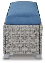 Naples Beach - Light Gray - Bench with Cushion - JaxCo Furniture