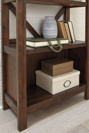 Baldridge - Rustic Brown - Large Bookcase - JaxCo Furniture