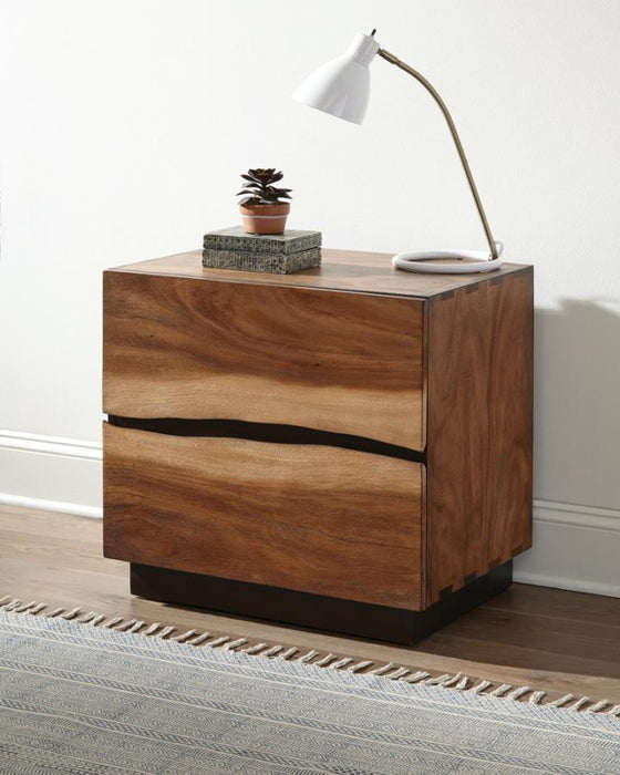 Winslow - 2-Drawer Nightstand - Smokey Walnut - JaxCo Furniture