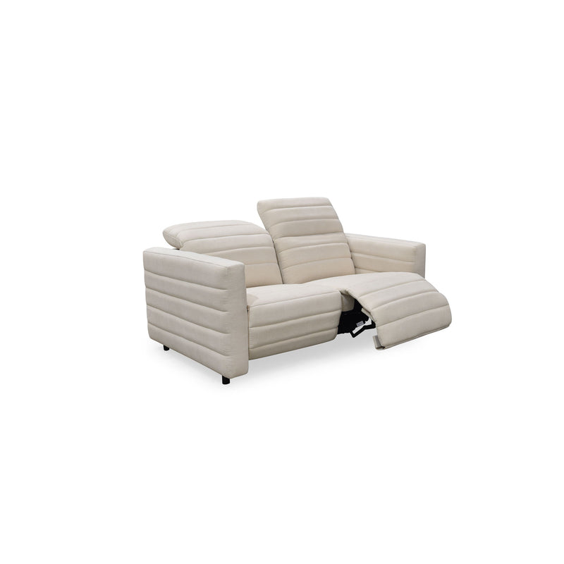 Juno - Power Recliner Sofa - Off White - JaxCo Furniture
