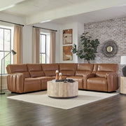 Modesto - Modular Power Reclining Sectional With Power Adjustable Headrests - JaxCo Furniture