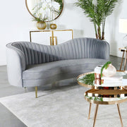 Sophia - Upholstered Channel Tufted Loveseat - JaxCo Furniture