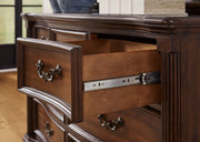 Lavinton - Brown - Dresser And Mirror - JaxCo Furniture