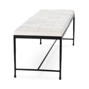 Achen - Hide 60" Bench - JaxCo Furniture