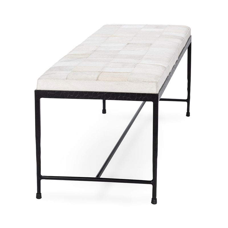 Achen - Hide 60" Bench - JaxCo Furniture