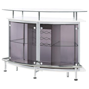 Gideon - Curved Glass Top Home Cabinet - JaxCo Furniture