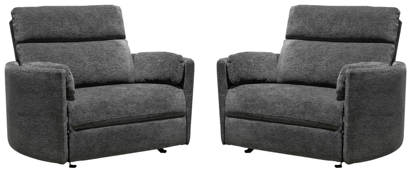 Radius Xl - Extra Wide Power Glider Recliner (Set of 2) - JaxCo Furniture