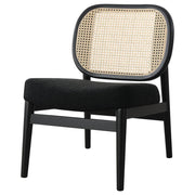 Rayo - Rattan Cane Back Accent Chair With Padded Seat - JaxCo Furniture