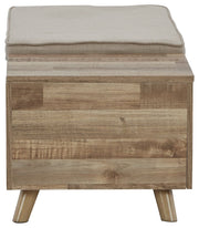 Gerdanet - Beige - Storage Bench - JaxCo Furniture