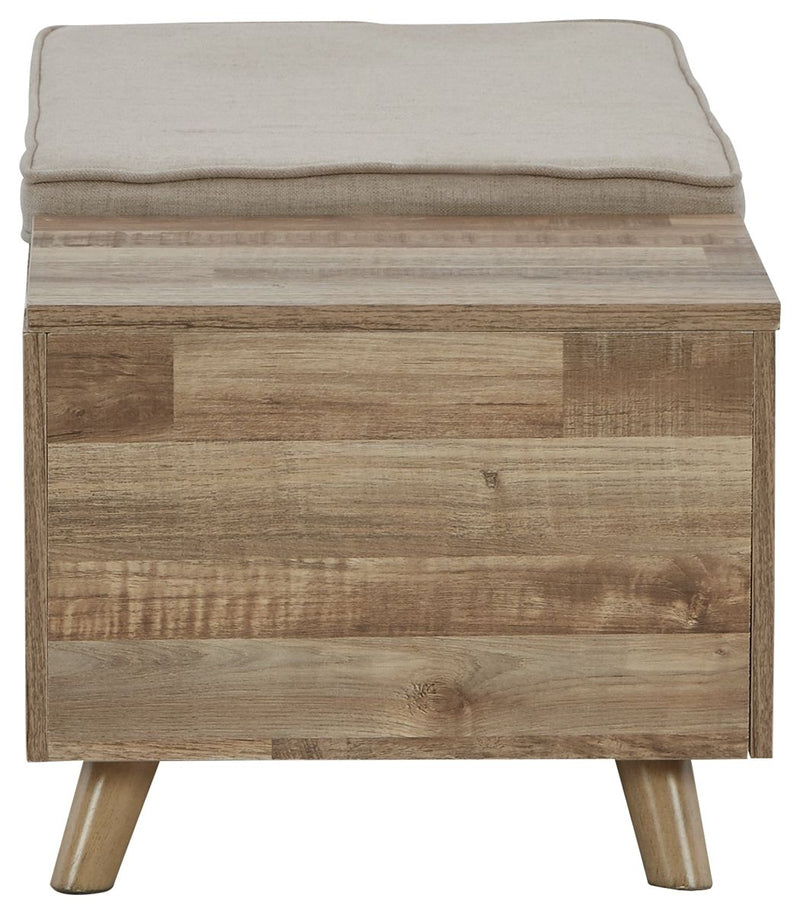 Gerdanet - Beige - Storage Bench - JaxCo Furniture