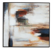 Pigeonford - White / Teal / Gold - Wall Art - JaxCo Furniture