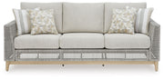 Seton Creek - Gray - Sofa With Cushion - JaxCo Furniture