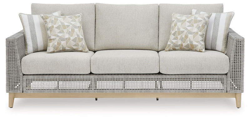 Seton Creek - Gray - Sofa With Cushion - JaxCo Furniture
