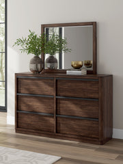Dilenno - Dark Brown - Dresser And Mirror - JaxCo Furniture