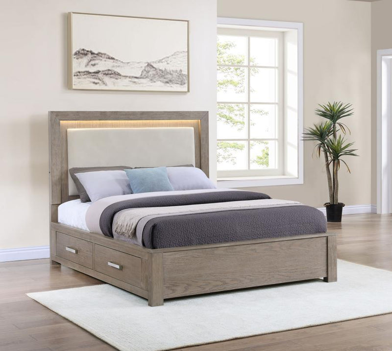 Kenora - LED Storage Bed - JaxCo Furniture