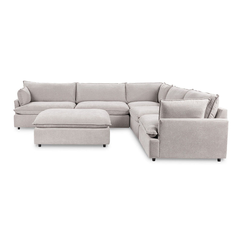 Caplan - 6 Piece Modular Sectional With Ottoman - JaxCo Furniture