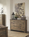 Trinell - Brown Dark - Six Drawer Dresser - 61.34" X 15.98" X 42.99" - JaxCo Furniture