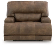 Beckley Place - Earth - Power Recliner With Adjustable Headrest - JaxCo Furniture