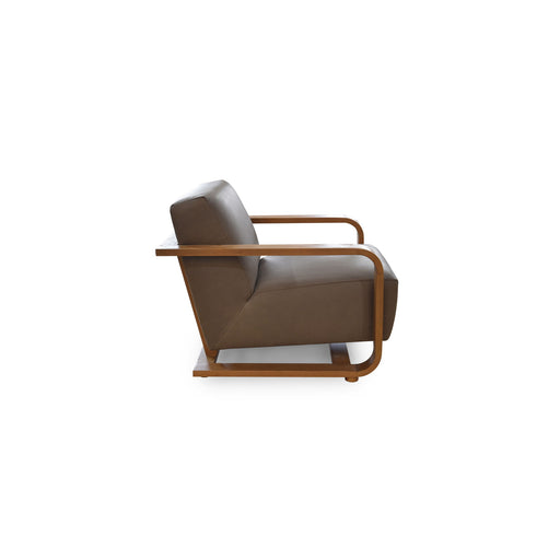 Eckersley - Lounge Chair - Cool Brown - JaxCo Furniture