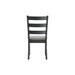 Martin - Dining Side Chair With Grey Fabric (Set of 2) - Black Finish - JaxCo Furniture