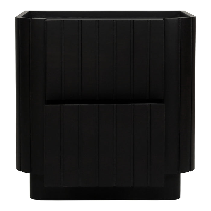 Povera - Nightstand - Black - JaxCo Furniture