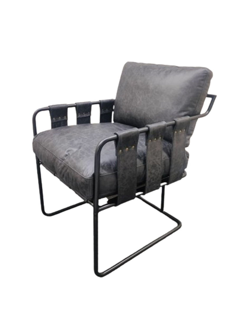 Strapling - Leather Dining Chair - JaxCo Furniture