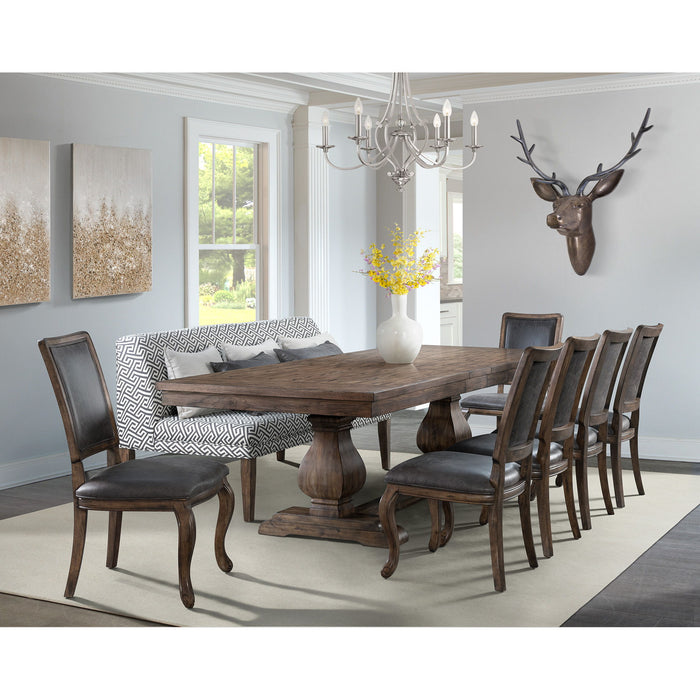 Gramercy - Rectangle Standard Height Dining Table - Chocolate - JaxCo Furniture