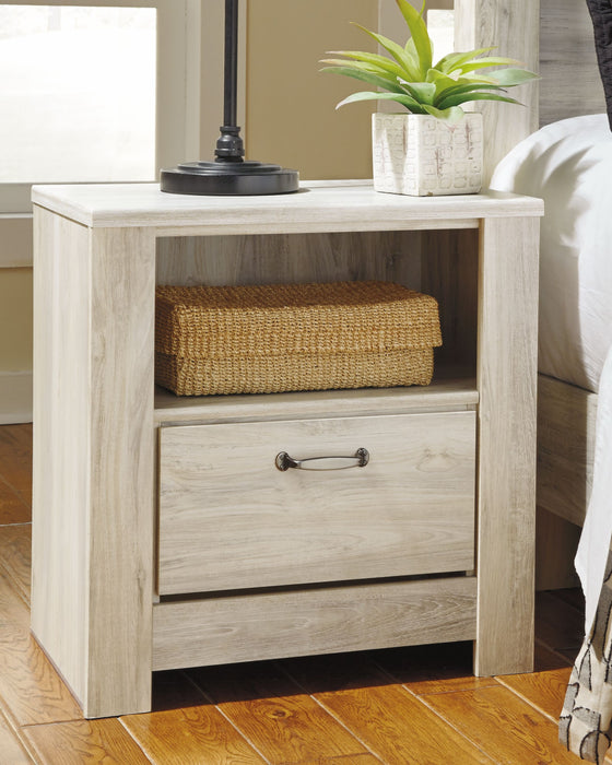 Bellaby - Whitewash - One Drawer Night Stand - JaxCo Furniture