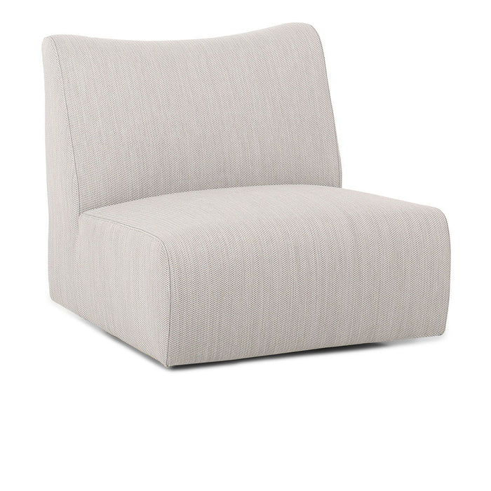 Atlas - Outdoor Swivel Accent Chair - Light Gray - JaxCo Furniture