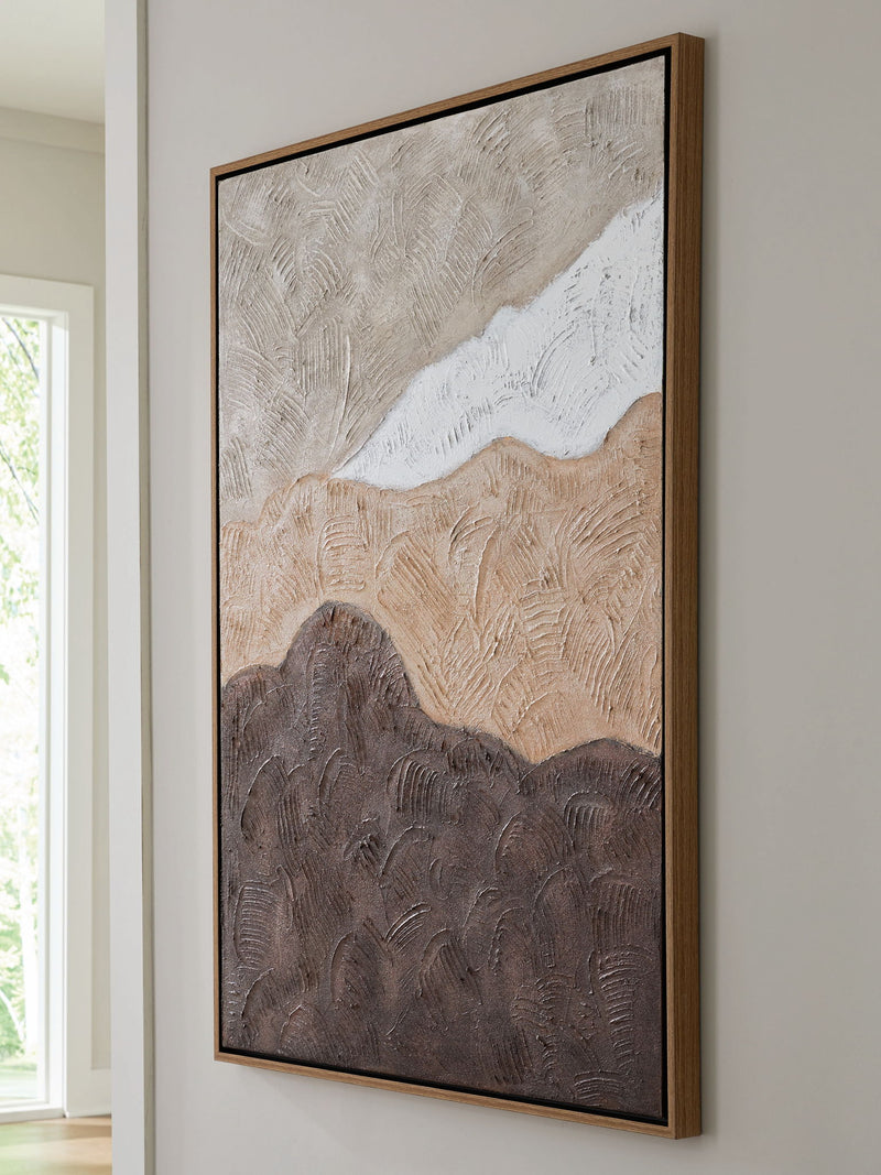 Fanthorne - Tan / Brown / White - Wall Art - JaxCo Furniture