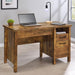 Delwin - 2-Drawer Lift Top Computer Desk - Rustic Nutmeg - JaxCo Furniture