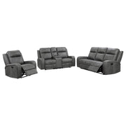 Raelynn - Upholstered Reclining Sofa Set - JaxCo Furniture