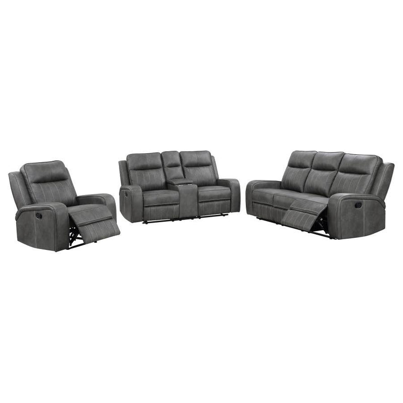 Raelynn - Upholstered Reclining Sofa Set - JaxCo Furniture
