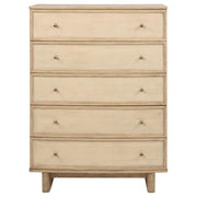 Kailani - 5-Drawer Bedroom Chest Of Drawers - Beige Oak - JaxCo Furniture