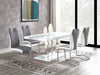 Brooklyn - 5 Piece Rectangular Dining Set - White High Gloss - JaxCo Furniture