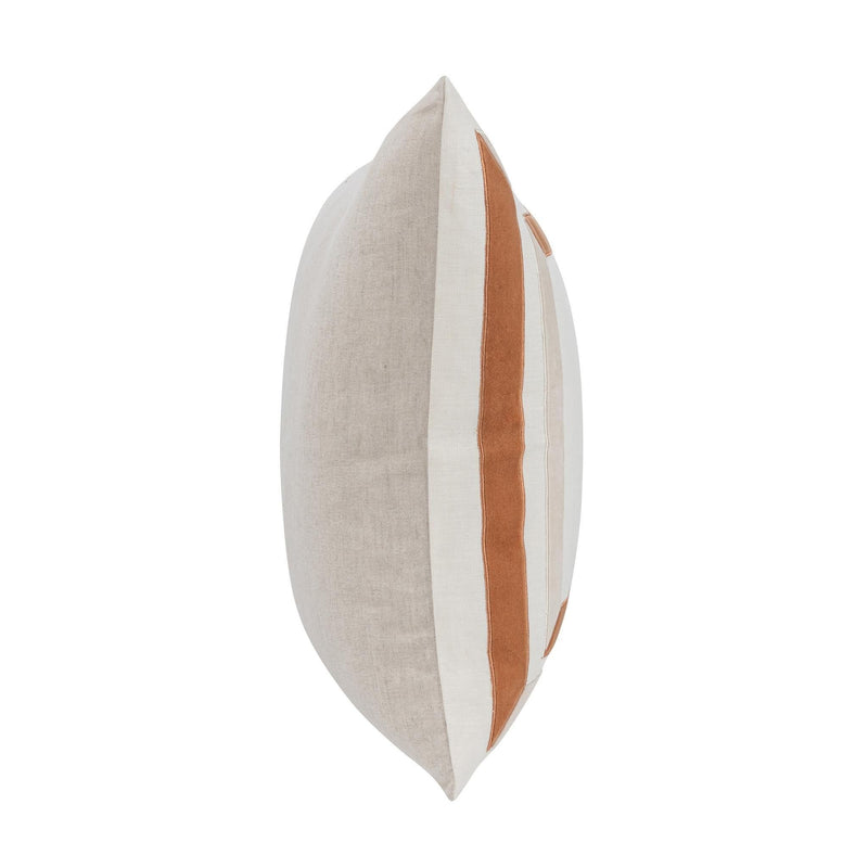 Novel Estate - 22" x 22" NV Maybrook Pillow - Ivory / Natural - JaxCo Furniture