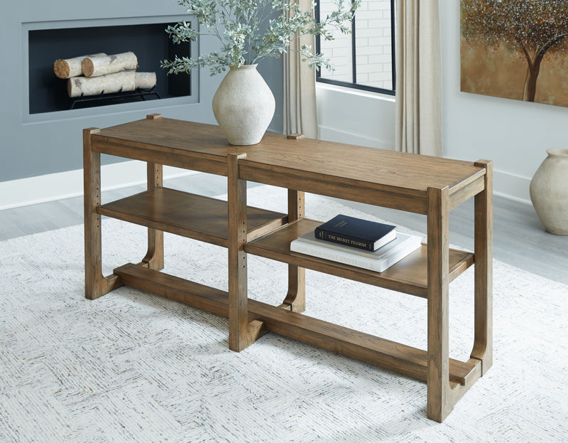 Cabalynn - Light Brown - Sofa Table - JaxCo Furniture