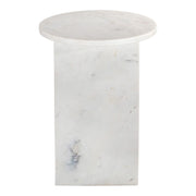 Grace - Marble Accent Table - White - JaxCo Furniture