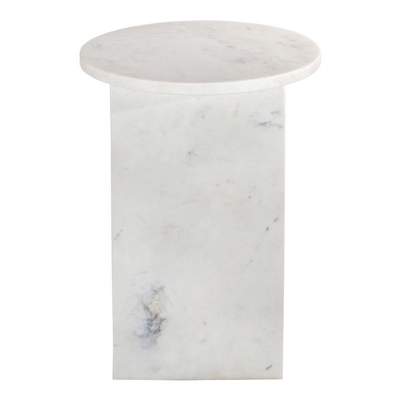 Grace - Marble Accent Table - White - JaxCo Furniture
