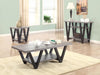 Stevens - Engineered Wood Coffee Table Antique - Gray And Black - JaxCo Furniture