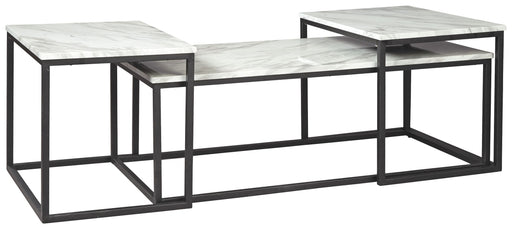 Donnesta - Gray / Black - Occasional Table Set (Set of 3) - JaxCo Furniture