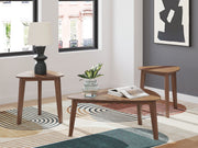 Lyncott - Occasional Wood Table Set (Set of 3) - Brown - JaxCo Furniture