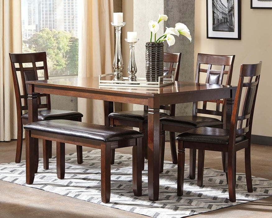 Bennox - Brown - Dining Room Table Set (Set of 6) - JaxCo Furniture