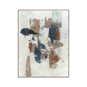 Alternative I - 36" x 48" Painting Art by Buddy Whitlock - Blue / Pearl Silver - JaxCo Furniture