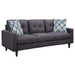 Watsonville - Upholstered Track Arm Tufted Sofa - Gray - JaxCo Furniture