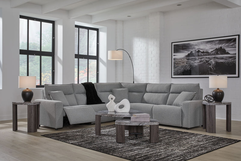ModMax II - Salt And Pepper - Reclining Sectional - JaxCo Furniture