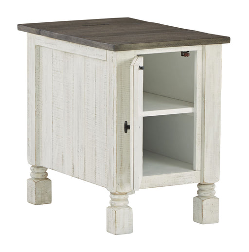 Havalance - White / Gray - Chair Side End Table - JaxCo Furniture
