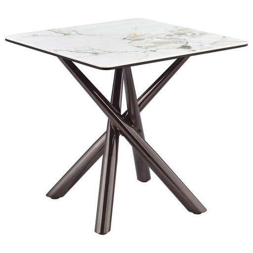 Carvell - Square Sintered Stone Table - JaxCo Furniture