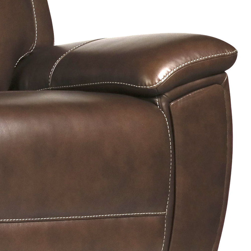 Jameson - Power Reclining Zero Gravity Console Loveseat - Hickory - JaxCo Furniture