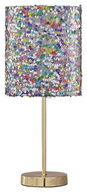 Maddy - Purple - Metal Table Lamp - JaxCo Furniture
